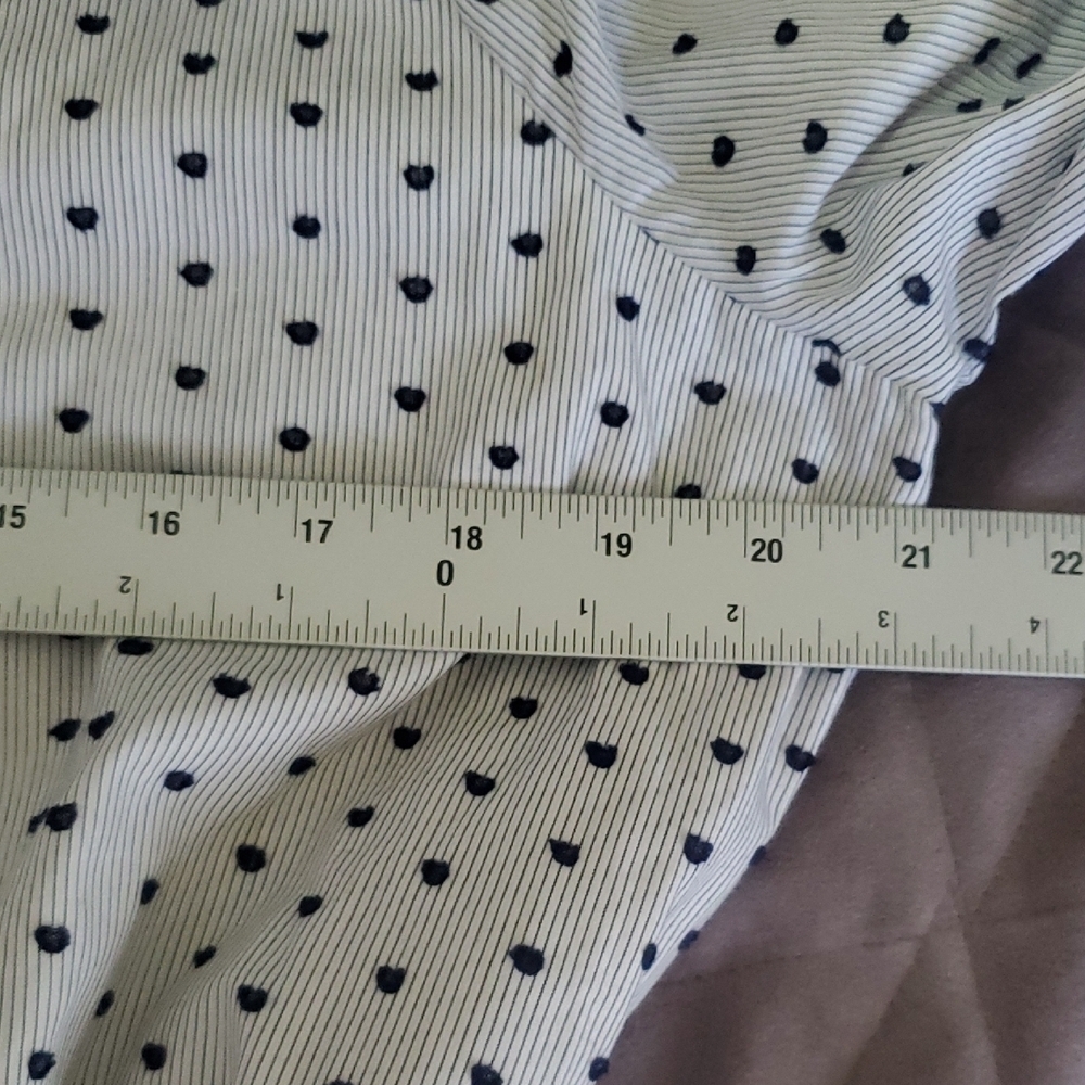 Banana Republic Blue White Striped Dress Off Shoulder Size L Lined - Picture 11 of 14